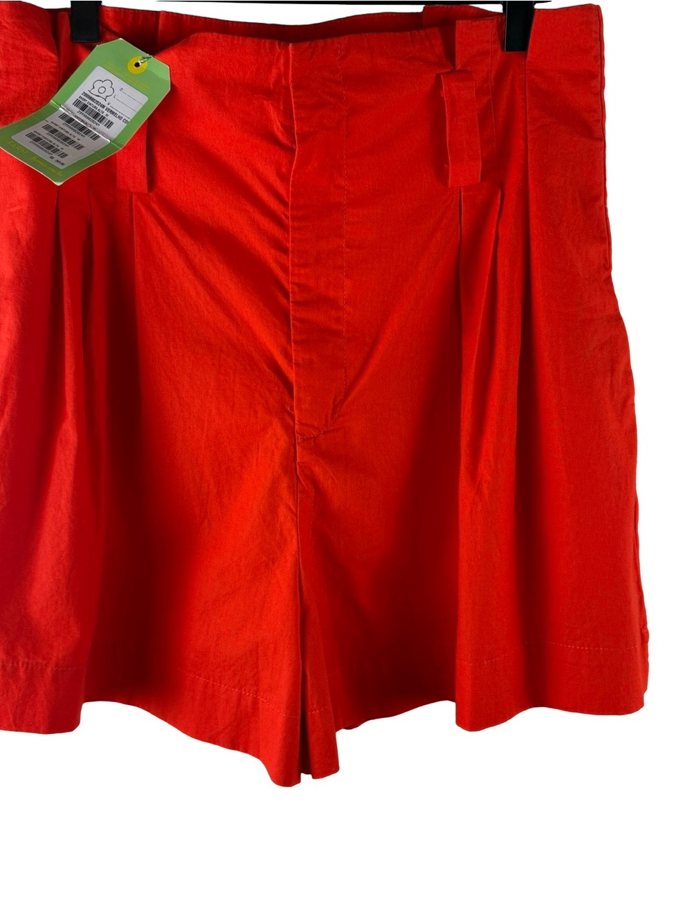 NEW Farm Rio Tailored Cotton High Rise Shorts in Orange - Picture 3 of 8